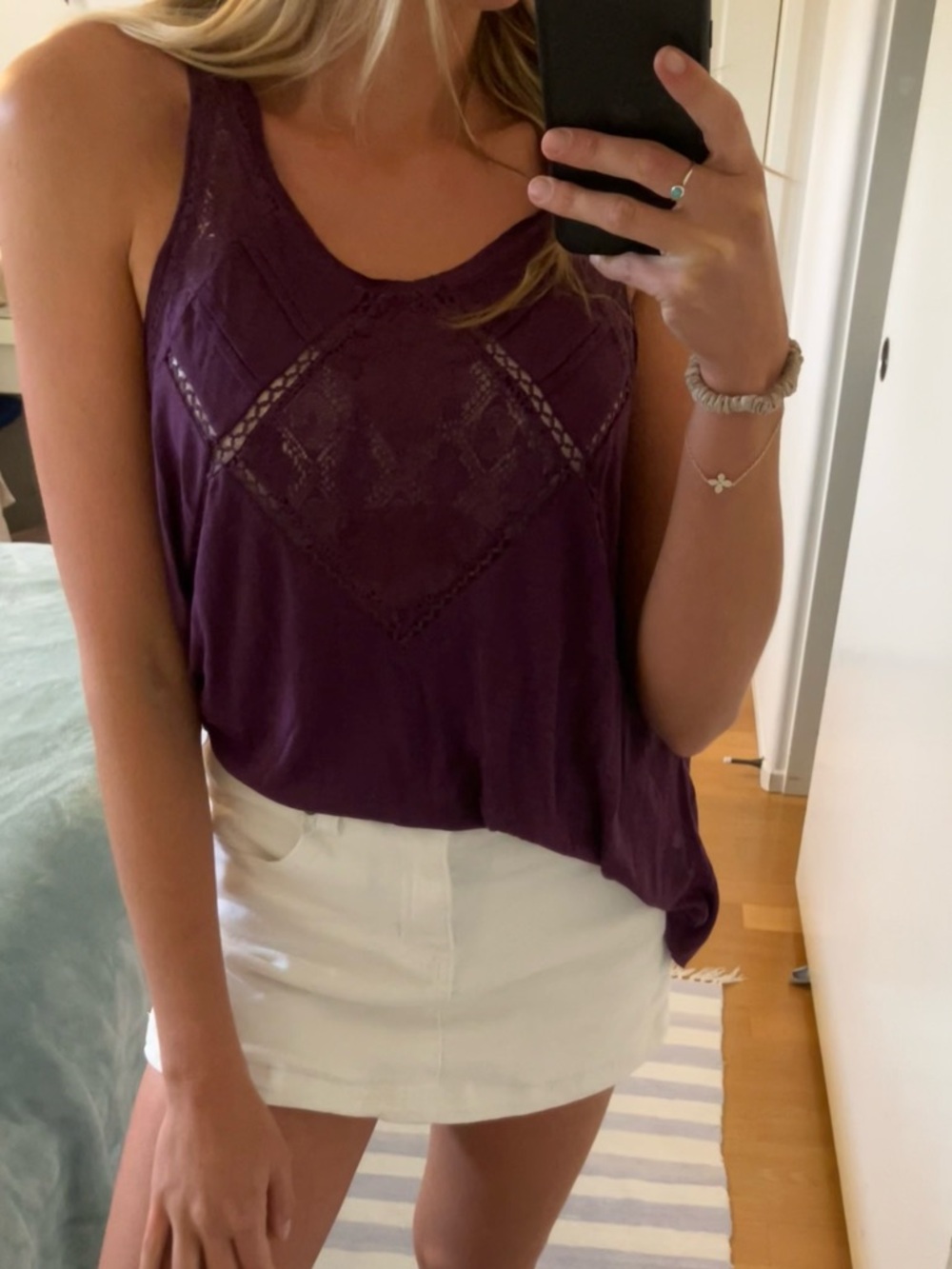 Women's Purple Sleeveless Top